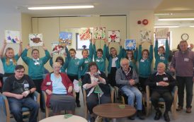 Kids join patients to create Christmas artwork